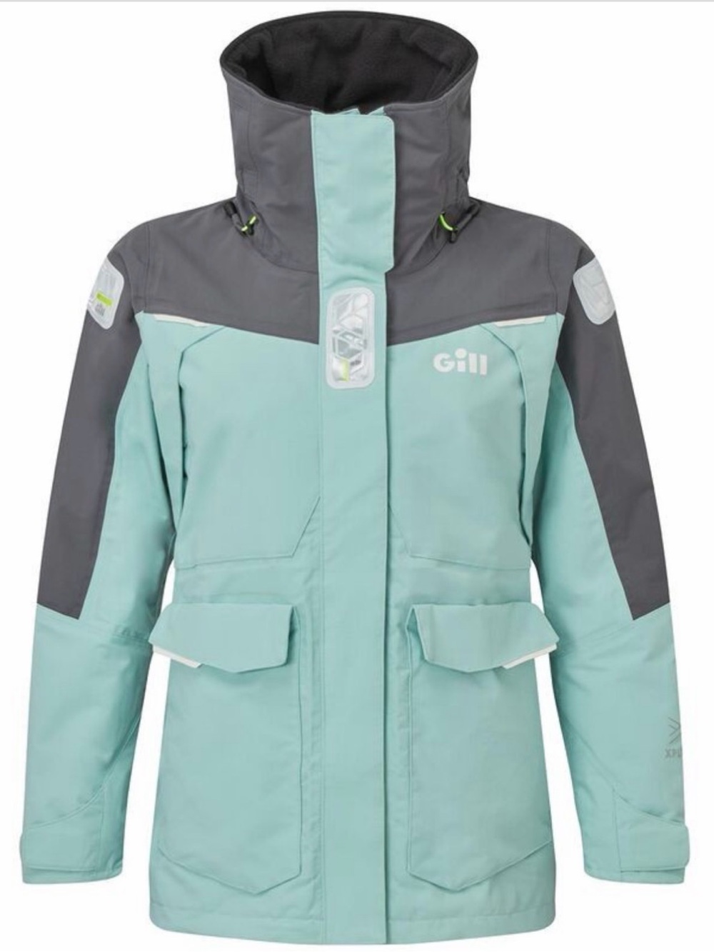Gill OS2 Offshore Jacket Women's Eggshell Blue NWT $375 MSRP Sailing Rain Coat